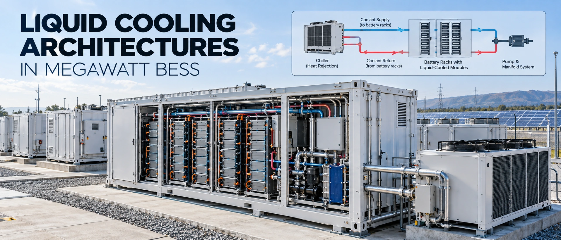 Liquid Cooling Architectures in Megawatt BESS